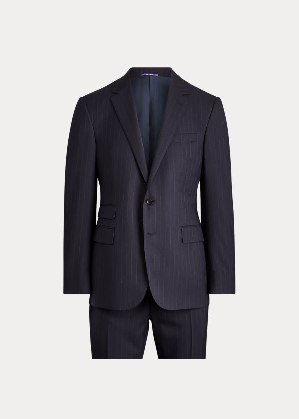 Men's Ralph Lauren Gregory Pinstripe Wool Suits | 258746WPJ